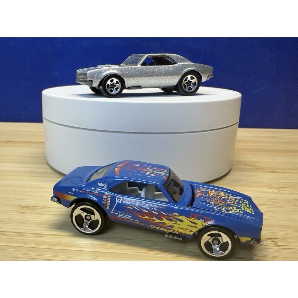 Hot Wheels ’67 Camaro Exclusive Open Hood Diecast Lot of 2